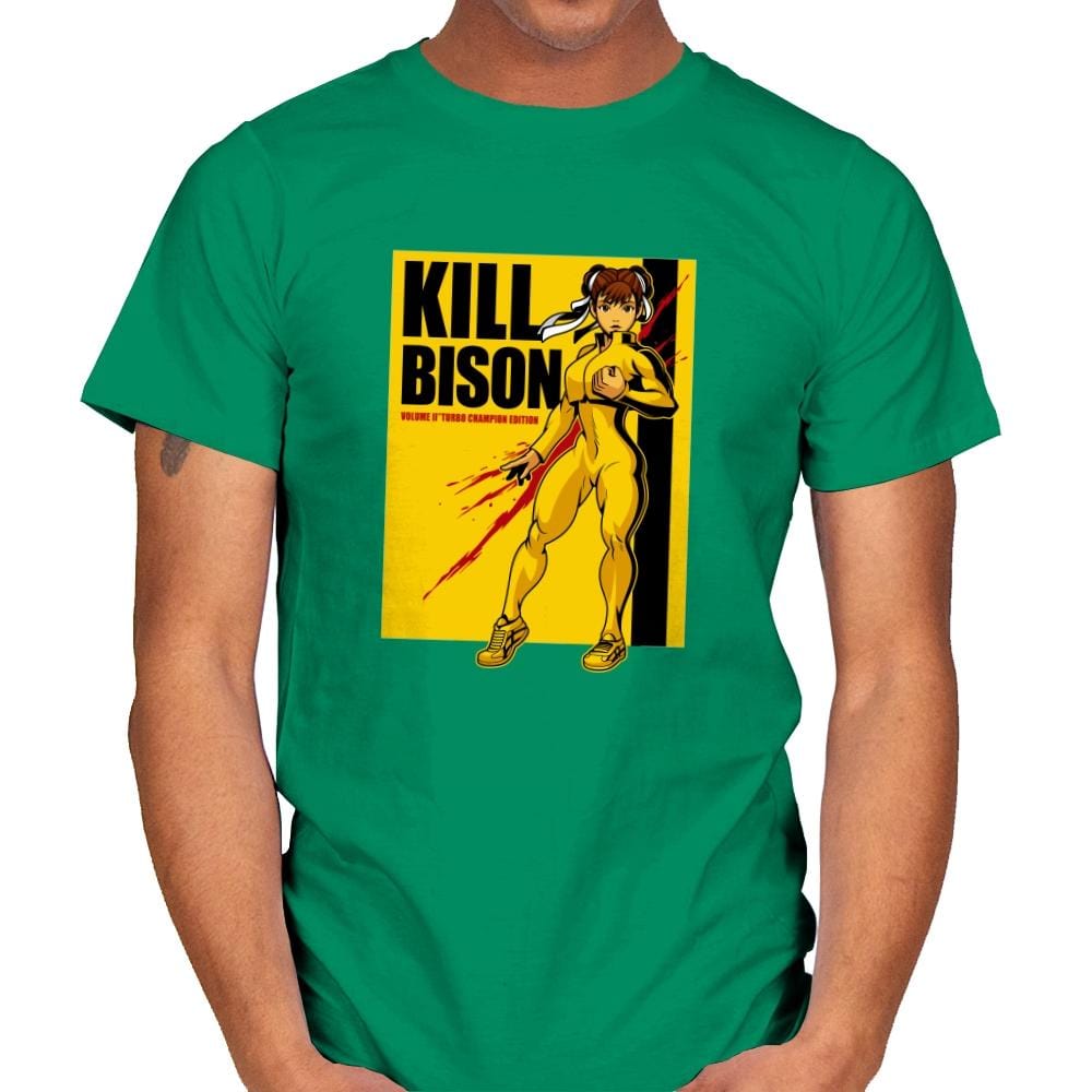 Kill Bison - Mens T-Shirts RIPT Apparel Small / Kelly