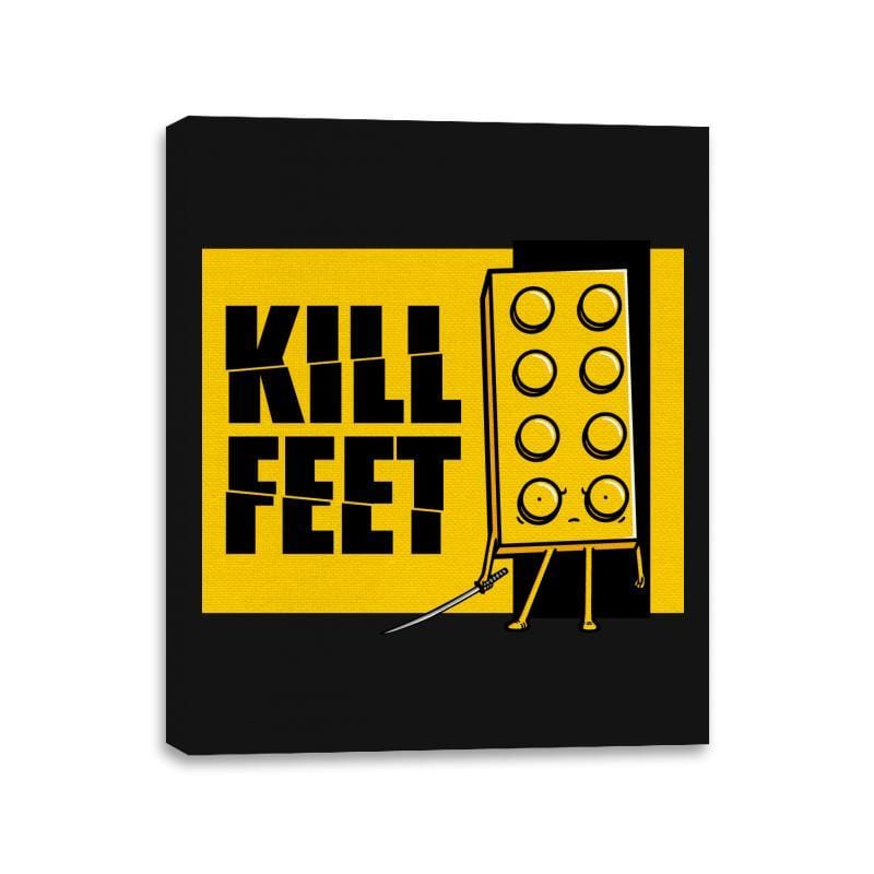 Kill Feet - Canvas Wraps Canvas Wraps RIPT Apparel 11x14 / Black