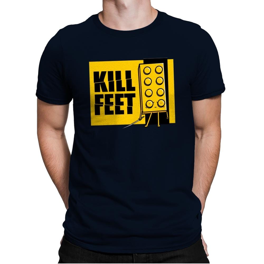 Kill Feet - Mens Premium T-Shirts RIPT Apparel Small / Midnight Navy