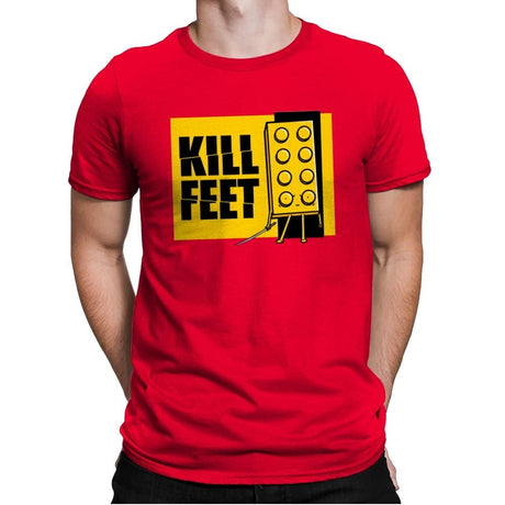 Kill Feet - Mens Premium T-Shirts RIPT Apparel Small / Red