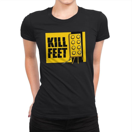 Kill Feet - Womens Premium T-Shirts RIPT Apparel Small / Black