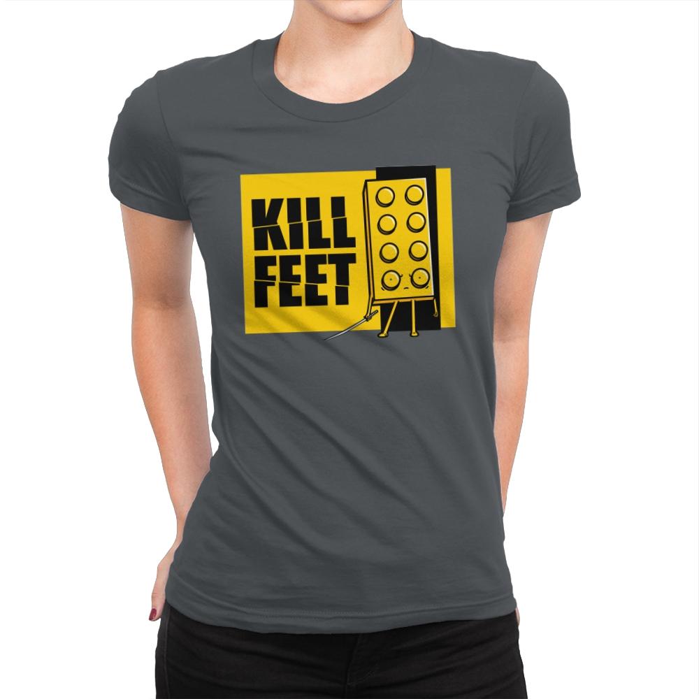 Kill Feet - Womens Premium T-Shirts RIPT Apparel Small / Heavy Metal