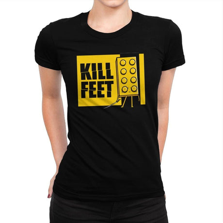 Kill Feet - Womens Premium T-Shirts RIPT Apparel Small / Indigo