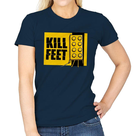 Kill Feet - Womens T-Shirts RIPT Apparel Small / Navy