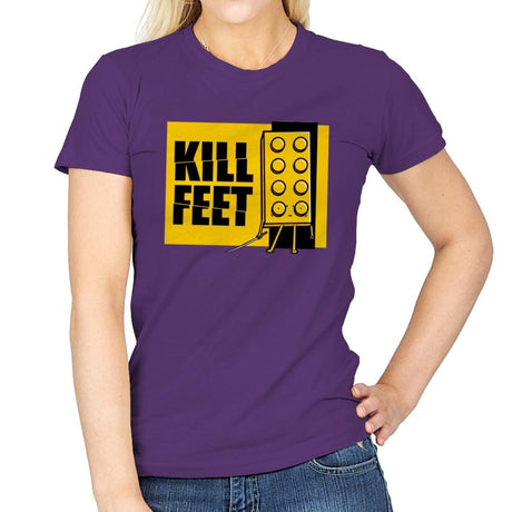 Kill Feet - Womens T-Shirts RIPT Apparel Small / Purple