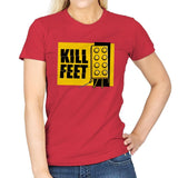 Kill Feet - Womens T-Shirts RIPT Apparel Small / Red
