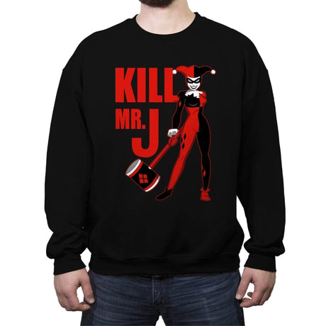 Kill Mr.J - Crew Neck Sweatshirt Crew Neck Sweatshirt RIPT Apparel Small / Black