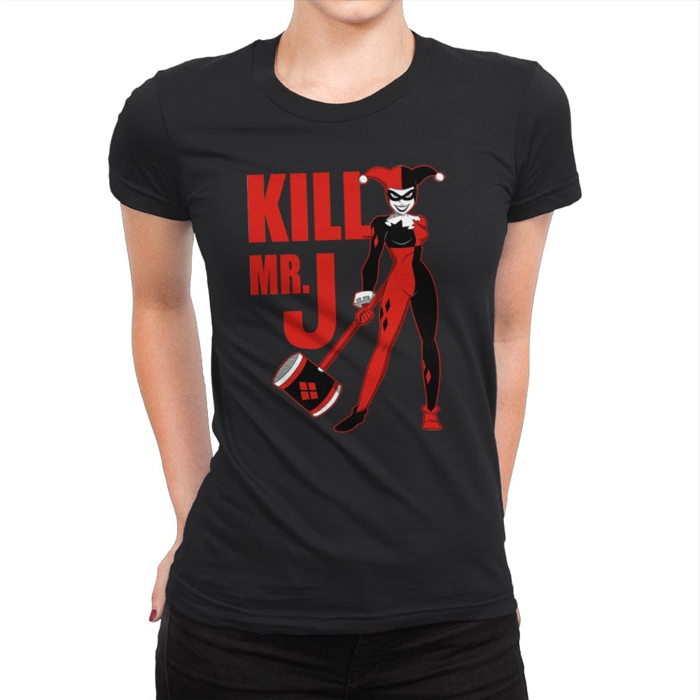 Kill Mr.J - Womens Premium T-Shirts RIPT Apparel Small / Black