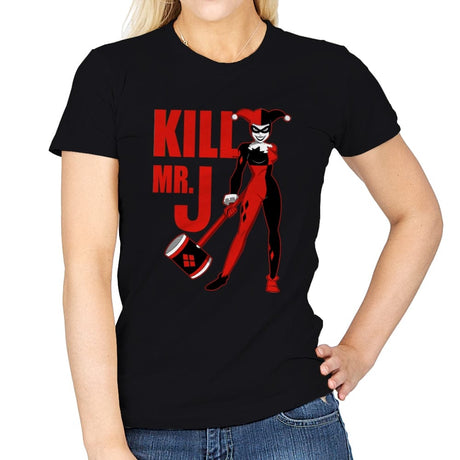Kill Mr.J - Womens T-Shirts RIPT Apparel Small / Black