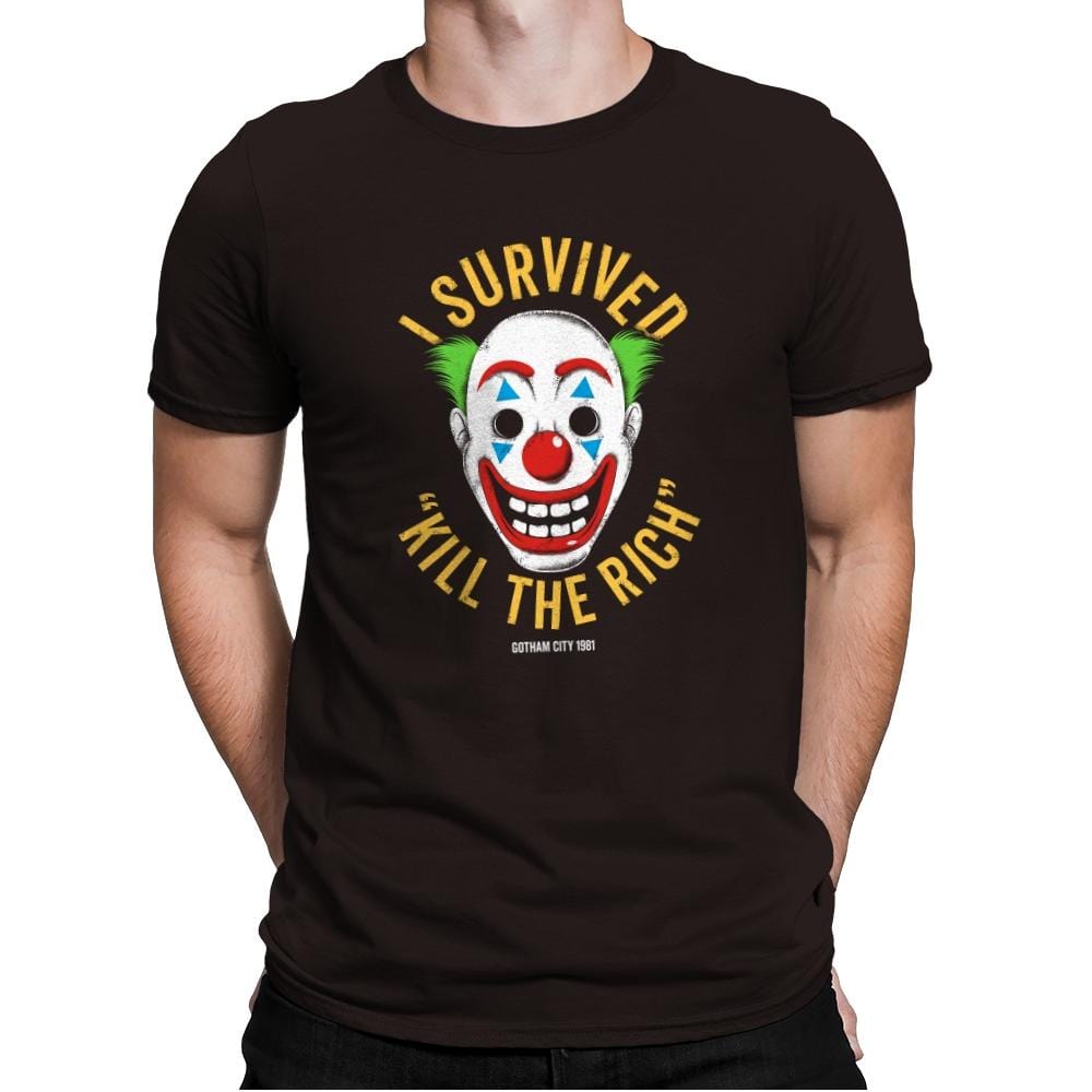 Kill The Rich Survivor - Mens Premium T-Shirts RIPT Apparel Small / Dark Chocolate