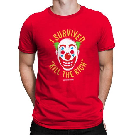 Kill The Rich Survivor - Mens Premium T-Shirts RIPT Apparel Small / Red