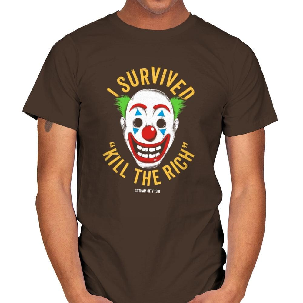 Kill The Rich Survivor - Mens T-Shirts RIPT Apparel Small / Dark Chocolate