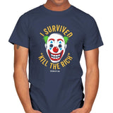 Kill The Rich Survivor - Mens T-Shirts RIPT Apparel Small / Navy