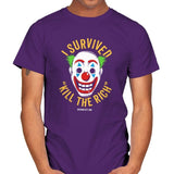 Kill The Rich Survivor - Mens T-Shirts RIPT Apparel Small / Purple