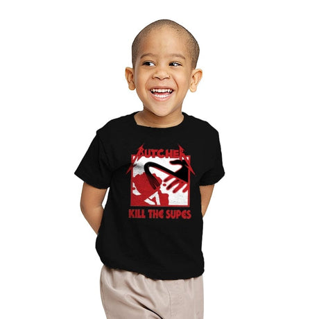 Kill The Supes - Youth T-Shirts RIPT Apparel X-small / Black