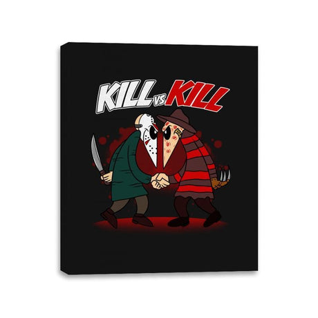Kill VS Kill - Canvas Wraps Canvas Wraps RIPT Apparel 11x14 / Black