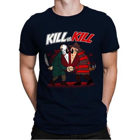 Kill VS Kill - Mens Premium T-Shirts RIPT Apparel Small / Midnight Navy