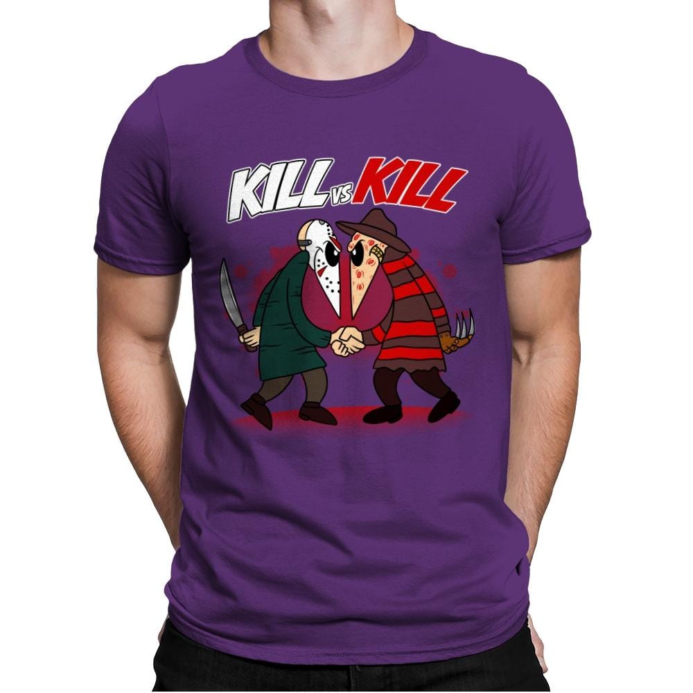 Kill VS Kill - Mens Premium T-Shirts RIPT Apparel Small / Purple Rush