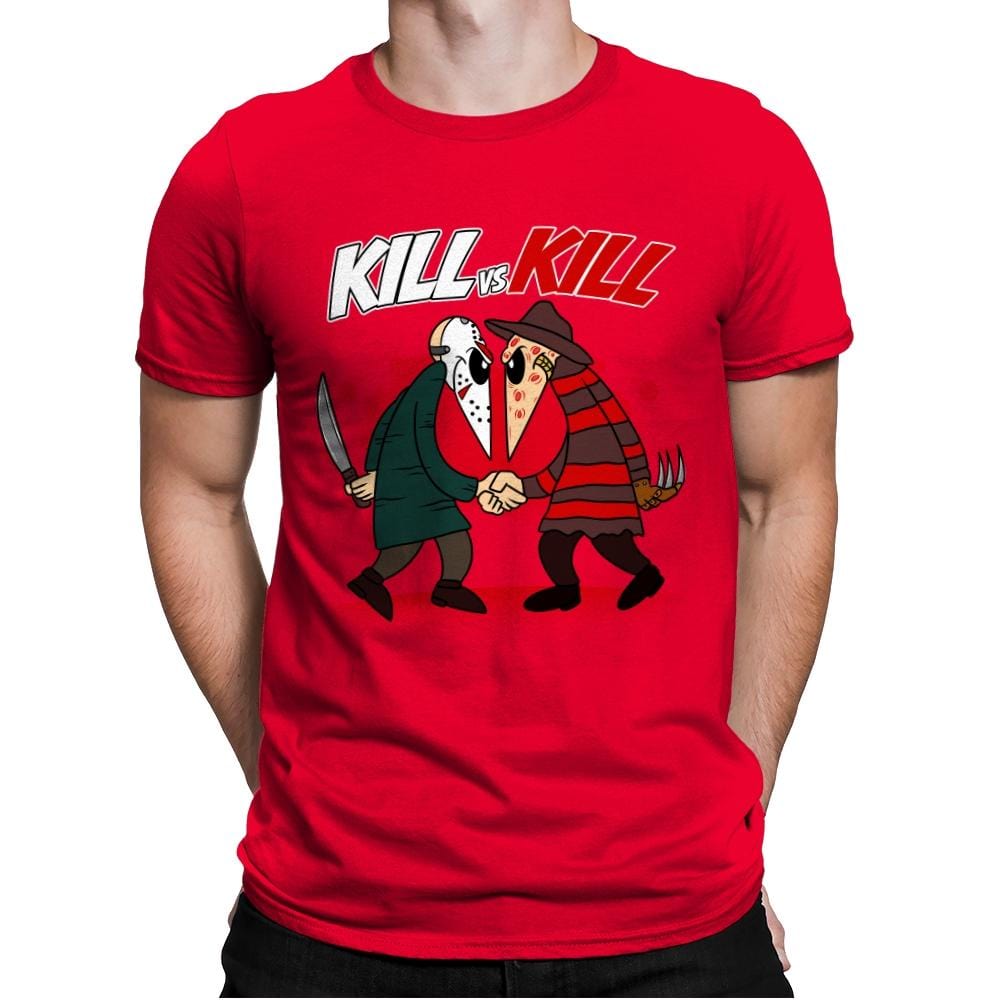 Kill VS Kill - Mens Premium T-Shirts RIPT Apparel Small / Red
