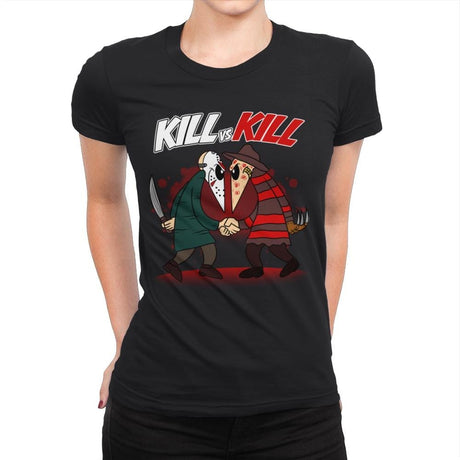 Kill VS Kill - Womens Premium T-Shirts RIPT Apparel Small / Black