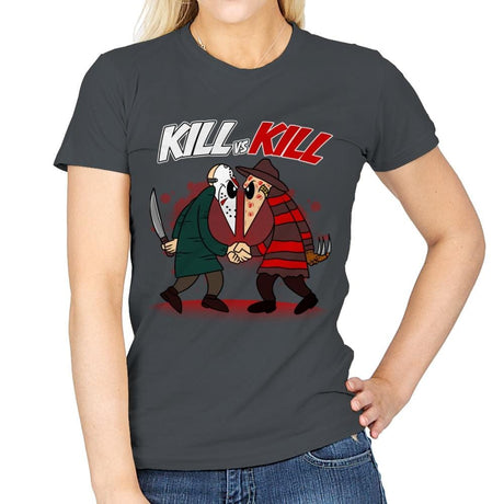 Kill VS Kill - Womens T-Shirts RIPT Apparel Small / Charcoal