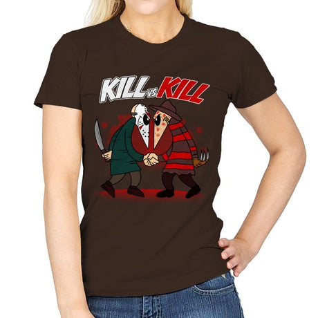 Kill VS Kill - Womens T-Shirts RIPT Apparel Small / Dark Chocolate