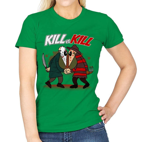 Kill VS Kill - Womens T-Shirts RIPT Apparel Small / Irish Green