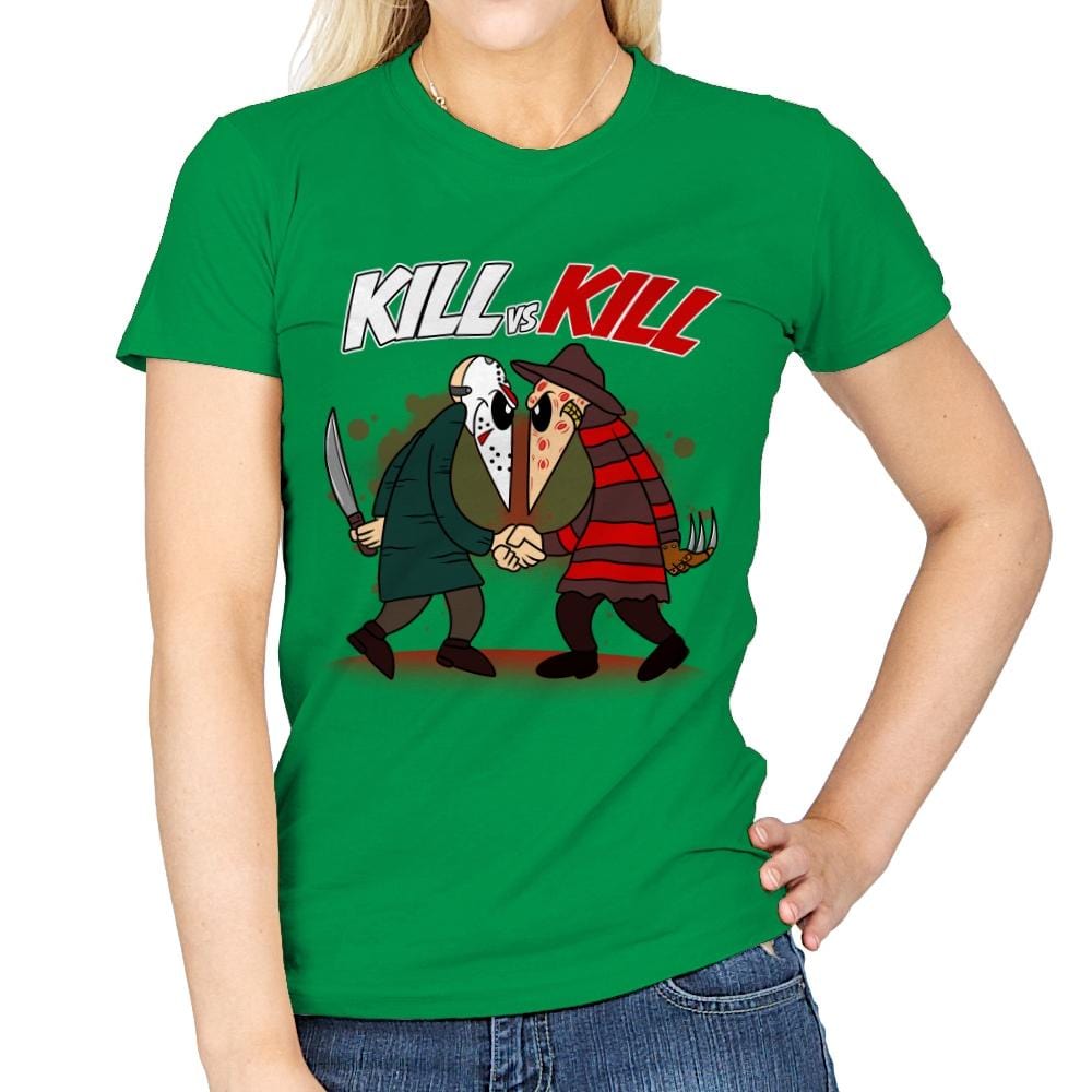 Kill VS Kill - Womens T-Shirts RIPT Apparel Small / Irish Green