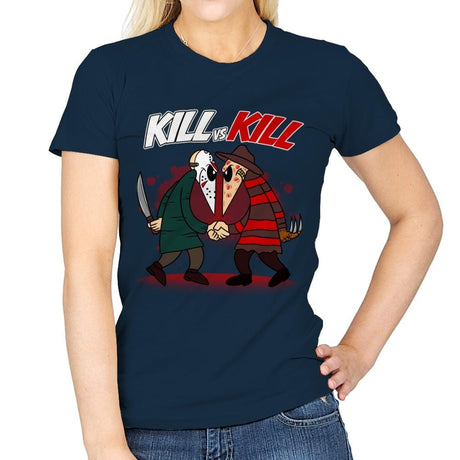 Kill VS Kill - Womens T-Shirts RIPT Apparel Small / Navy