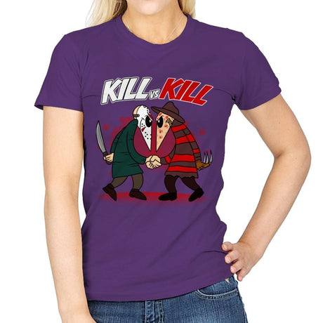 Kill VS Kill - Womens T-Shirts RIPT Apparel Small / Purple