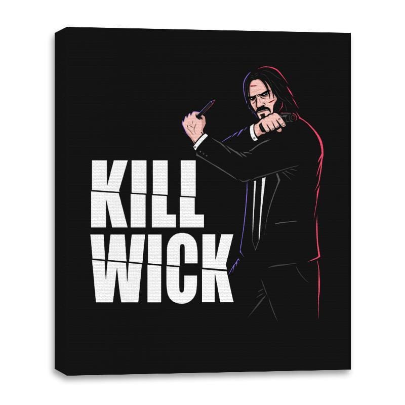 Kill Wick - Canvas Wraps Canvas Wraps RIPT Apparel 16x20 / Black