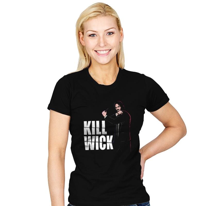 Kill Wick - Womens T-Shirts RIPT Apparel Small / Black