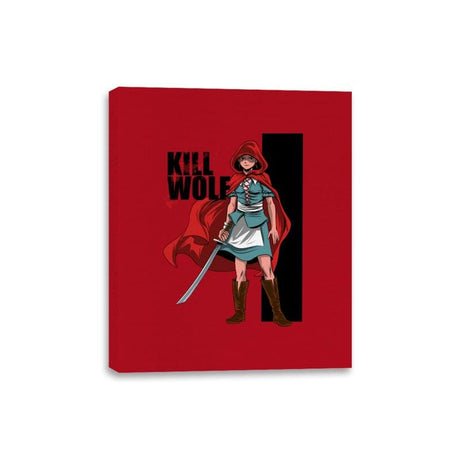 Kill Wolf - Canvas Wraps Canvas Wraps RIPT Apparel 8x10 / Red