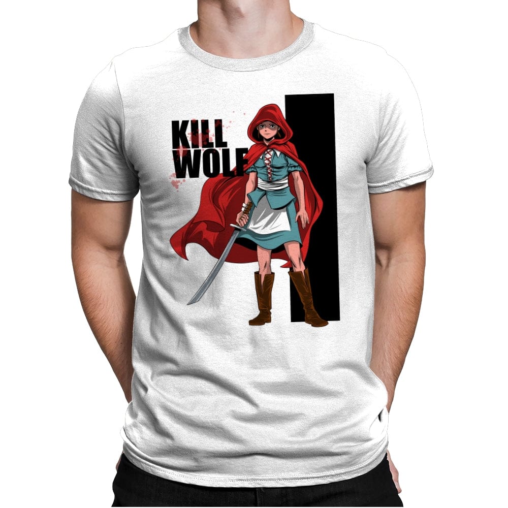 Kill Wolf - Mens Premium T-Shirts RIPT Apparel Small / White