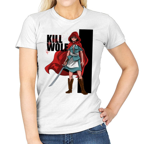 Kill Wolf - Womens T-Shirts RIPT Apparel Small / White