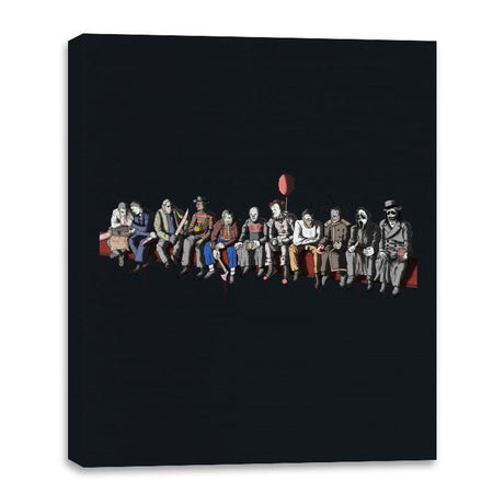 Killer Dinner - Canvas Wraps Canvas Wraps RIPT Apparel 16x20 / Black