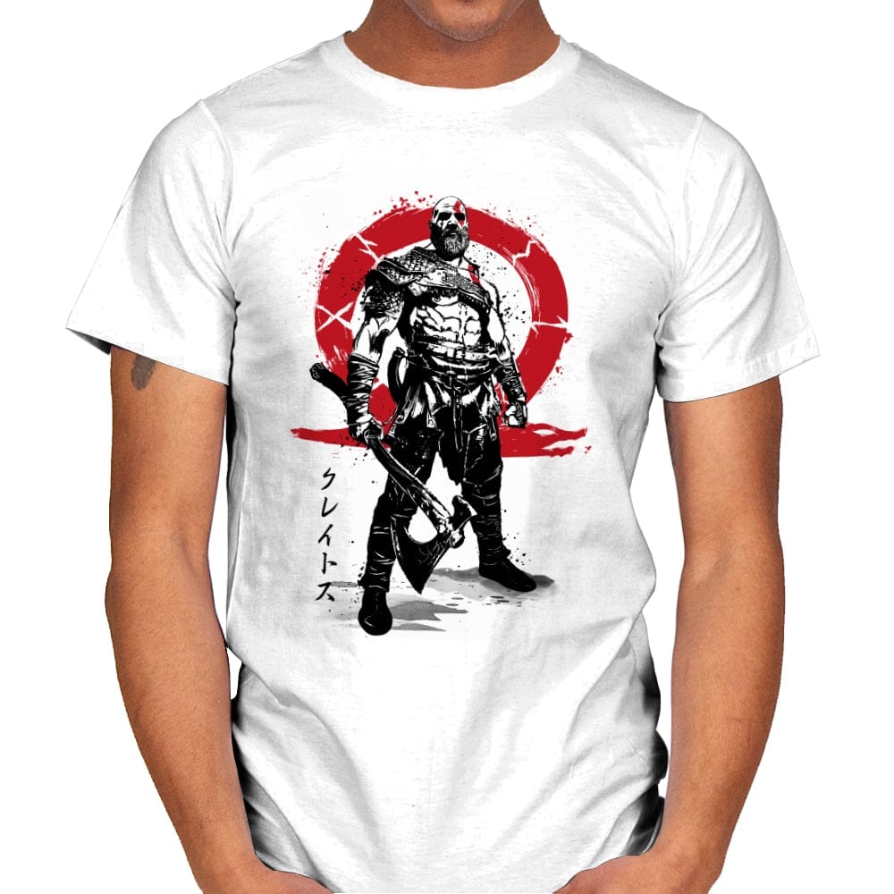 Killer of Gods Sumi-e - Mens T-Shirts RIPT Apparel Small / White