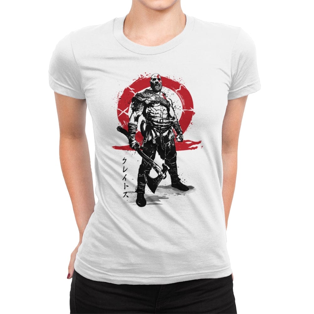 Killer of Gods Sumi-e - Womens Premium T-Shirts RIPT Apparel Small / White