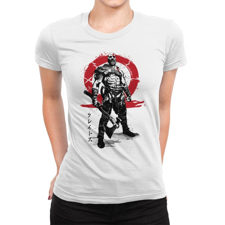 Killer of Gods Sumi-e - Womens Premium T-Shirts RIPT Apparel Small / White