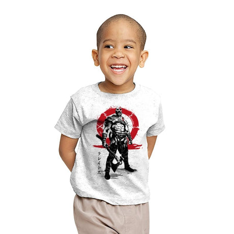 Killer of Gods Sumi-e - Youth T-Shirts RIPT Apparel X-small / White