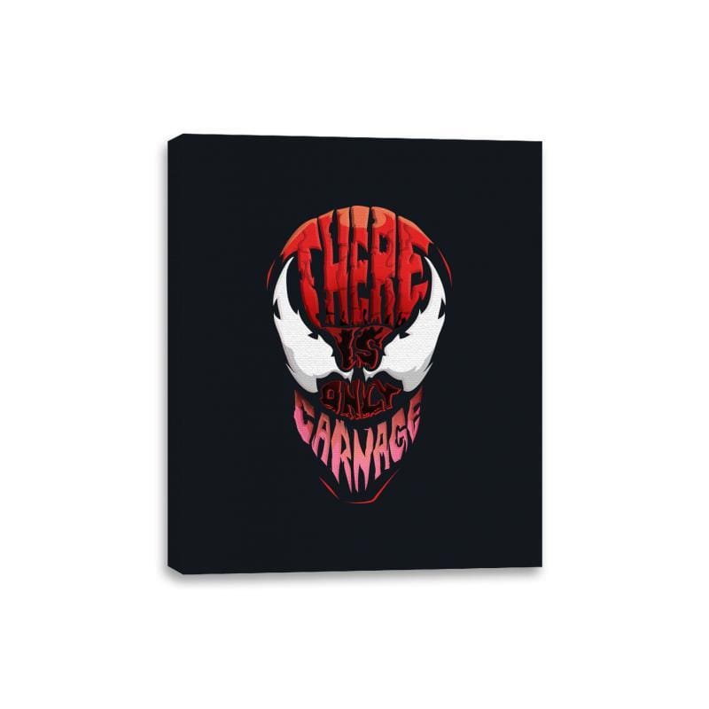 Killer Symbiote Typography - Canvas Wraps Canvas Wraps RIPT Apparel 8x10 / Black