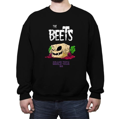 Killer Tofu Word Tour - Crew Neck Sweatshirt Crew Neck Sweatshirt RIPT Apparel Small / Black