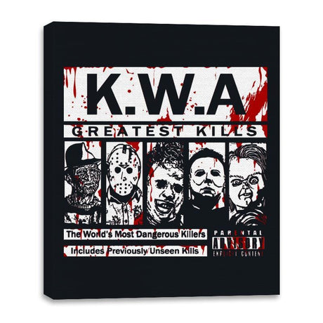 Killers with Attitude  - Canvas Wraps Canvas Wraps RIPT Apparel 16x20 / Black