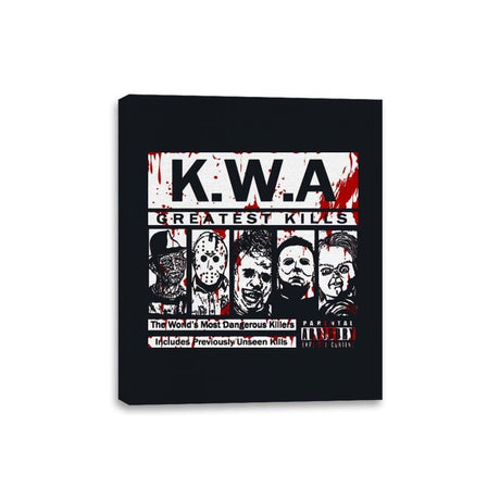 Killers with Attitude  - Canvas Wraps Canvas Wraps RIPT Apparel 8x10 / Black