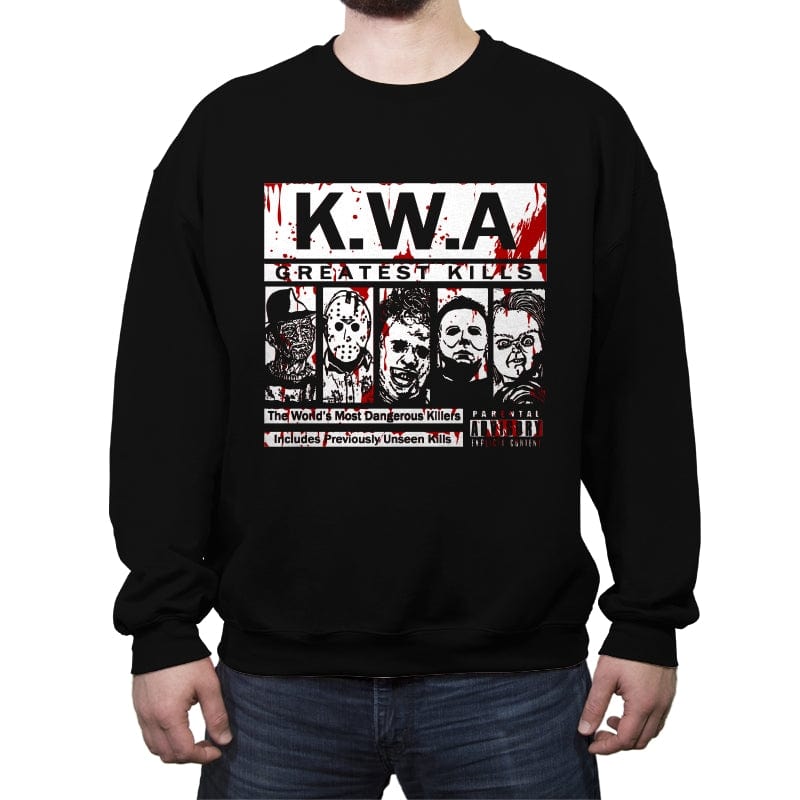 Killers with Attitude - Crew Neck Sweatshirt Crew Neck Sweatshirt RIPT Apparel Small / Black