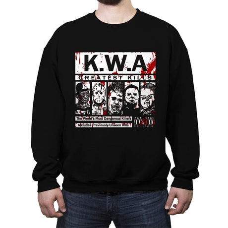 Killers with Attitude - Crew Neck Sweatshirt Crew Neck Sweatshirt RIPT Apparel Small / Black