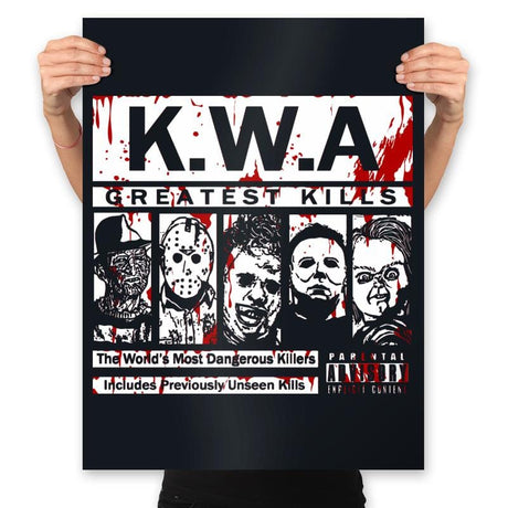 Killers with Attitude - Prints Posters RIPT Apparel 18x24 / Black