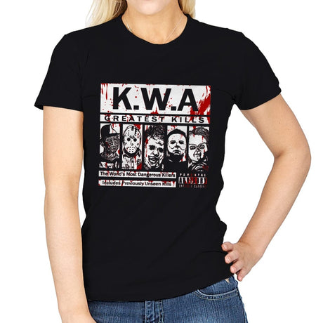 Killers with Attitude - Womens T-Shirts RIPT Apparel Small / Black