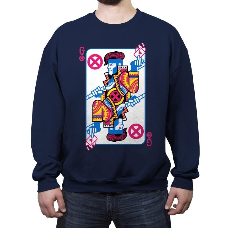 Kinetic King - Best Seller - Crew Neck Sweatshirt Crew Neck Sweatshirt RIPT Apparel Small / Navy