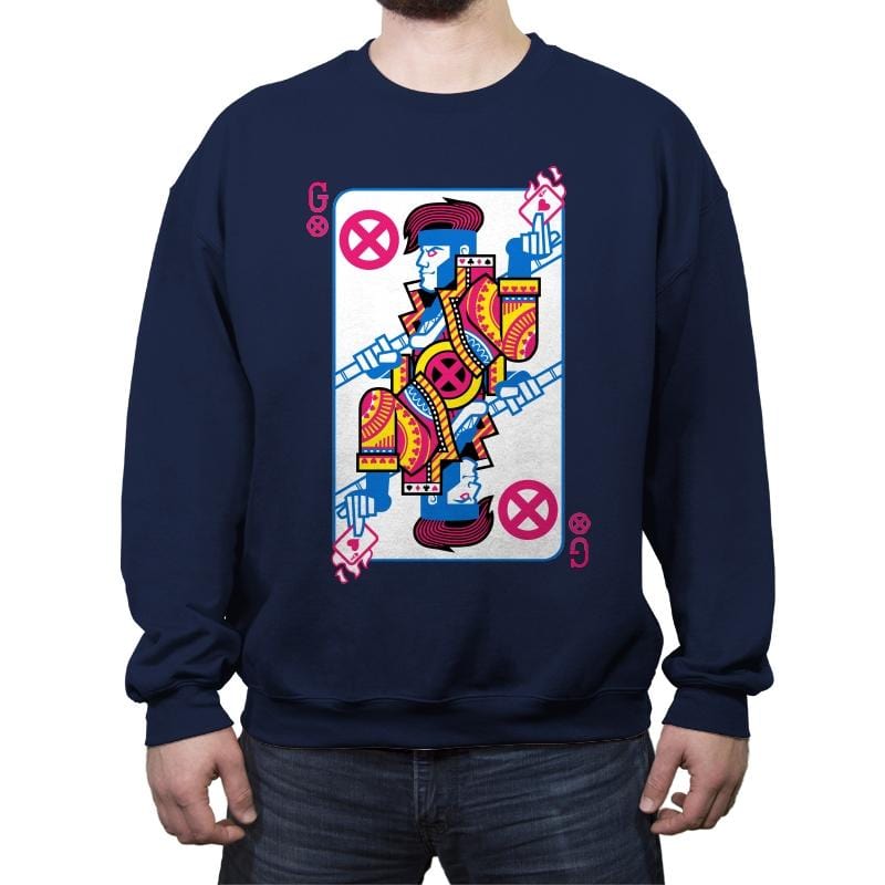 Kinetic King - Crew Neck Sweatshirt Crew Neck Sweatshirt RIPT Apparel Small / Navy